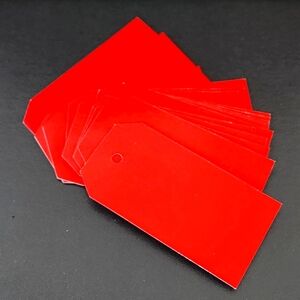 New in Package 20 Pieces Red Card Gift Tags